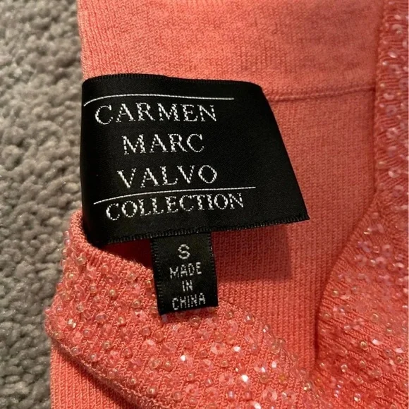 Peachy pink beaded tank top - Picture 4 of 4